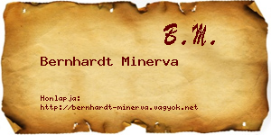 Bernhardt Minerva névjegykártya